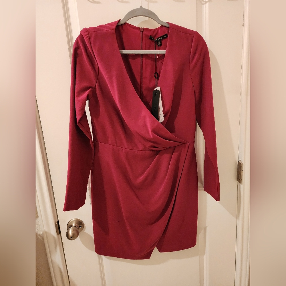 Black halo Fuchsia dress